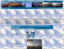 Tablet Screenshot of isleofwightweather.com